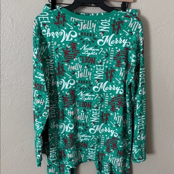 Joyspun Women’s Christmas Pajama Set Red Green Large (12-14) - Picture 3 of 6